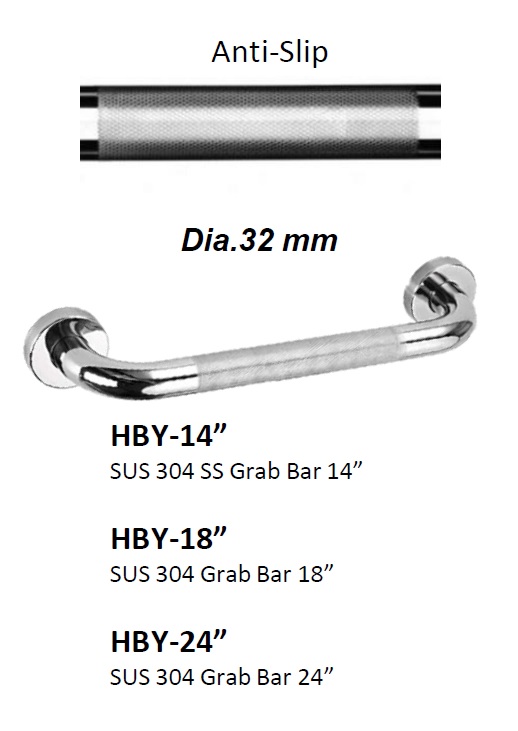 ANTI SLIP SS304 GRAB BAR